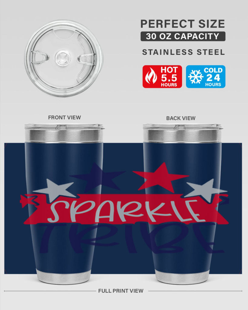 Sparkle Tribe Style 172#- Fourt Of July- Tumbler