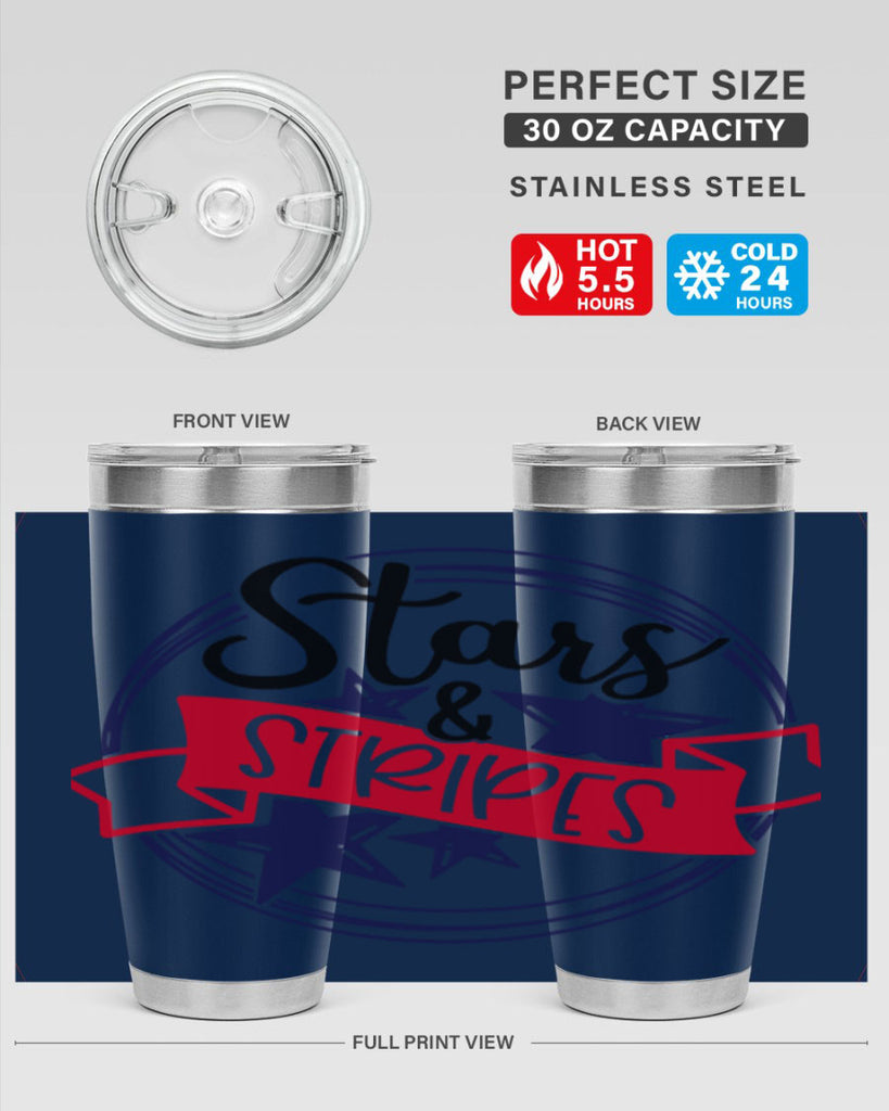 Stars StripeS Style 174#- Fourt Of July- Tumbler