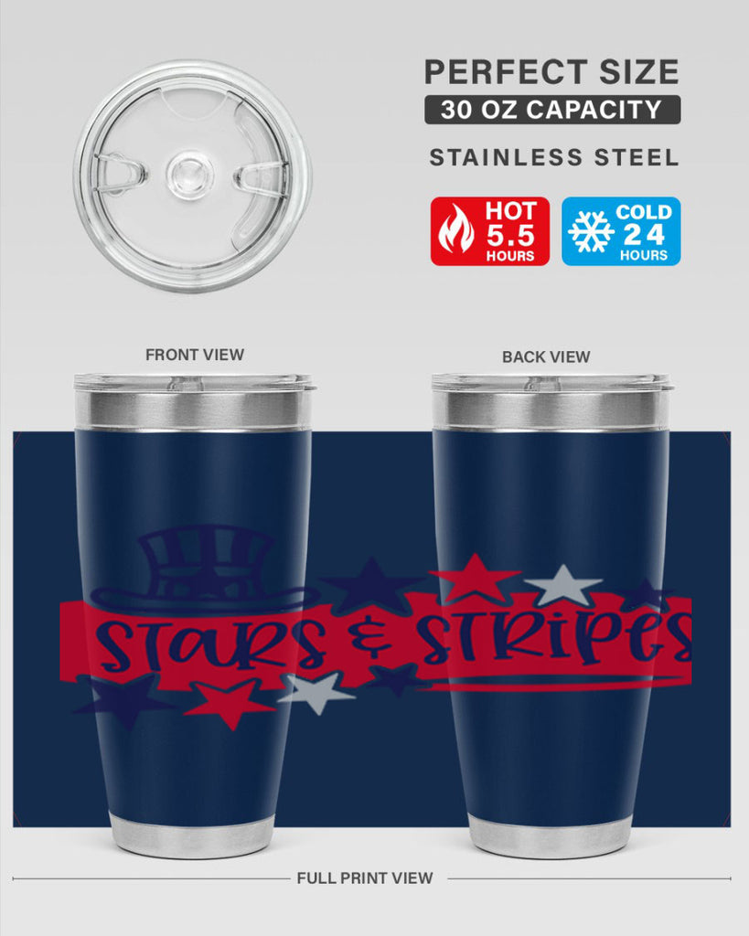 Stars Stripes Style 175#- Fourt Of July- Tumbler