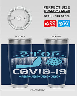 Stop covid Style 22#- corona virus- Tumbler