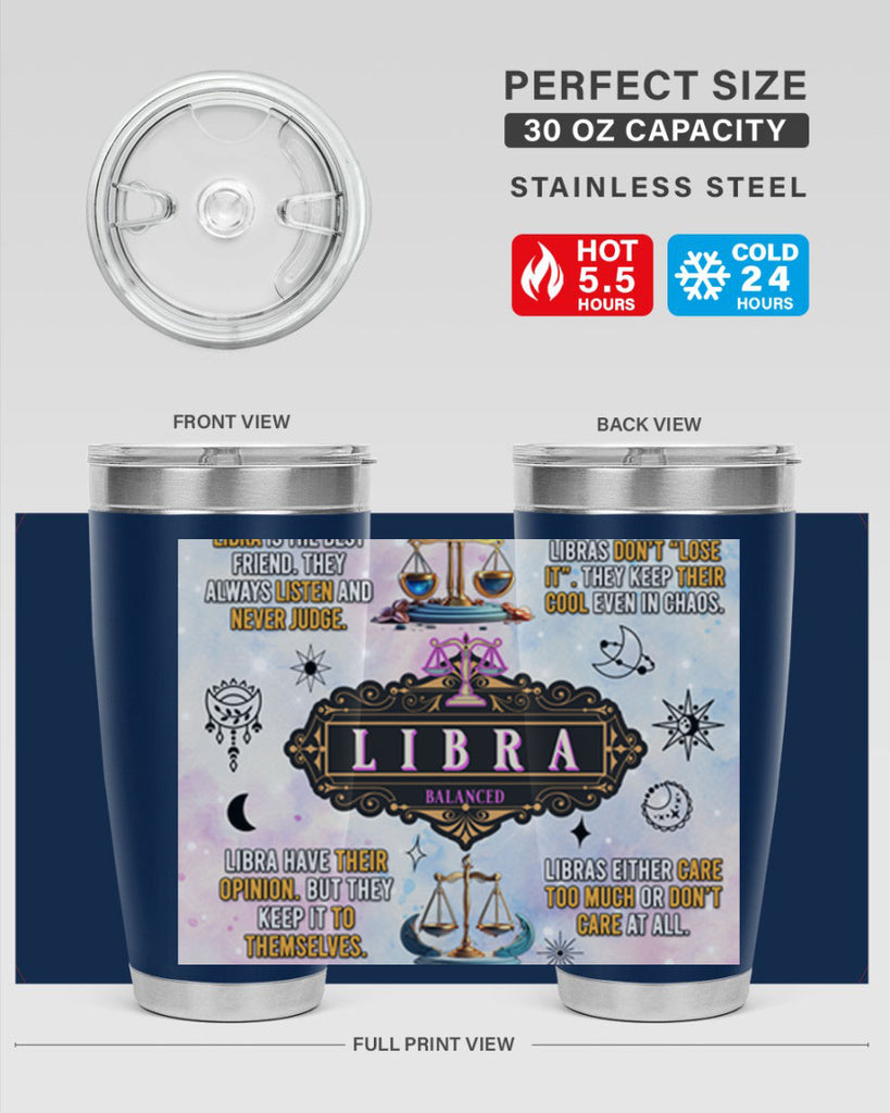StraightLibra 474#- zodiac- Tumbler