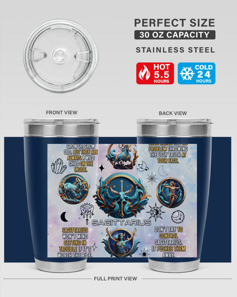 StraightSaggitarius 476#- zodiac- Tumbler