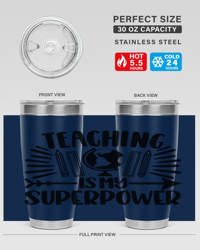 Teaching Is My Superpower Style 39#- teacher- tumbler