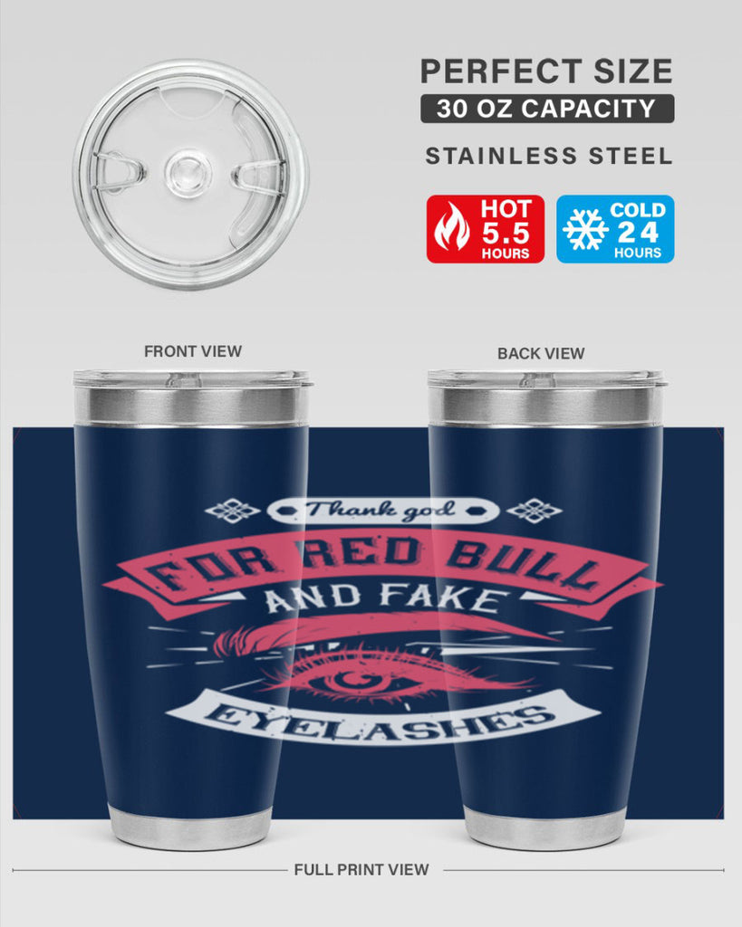 Thank god for Red Bull and fake eyelashes Style 185#- make up- Tumbler