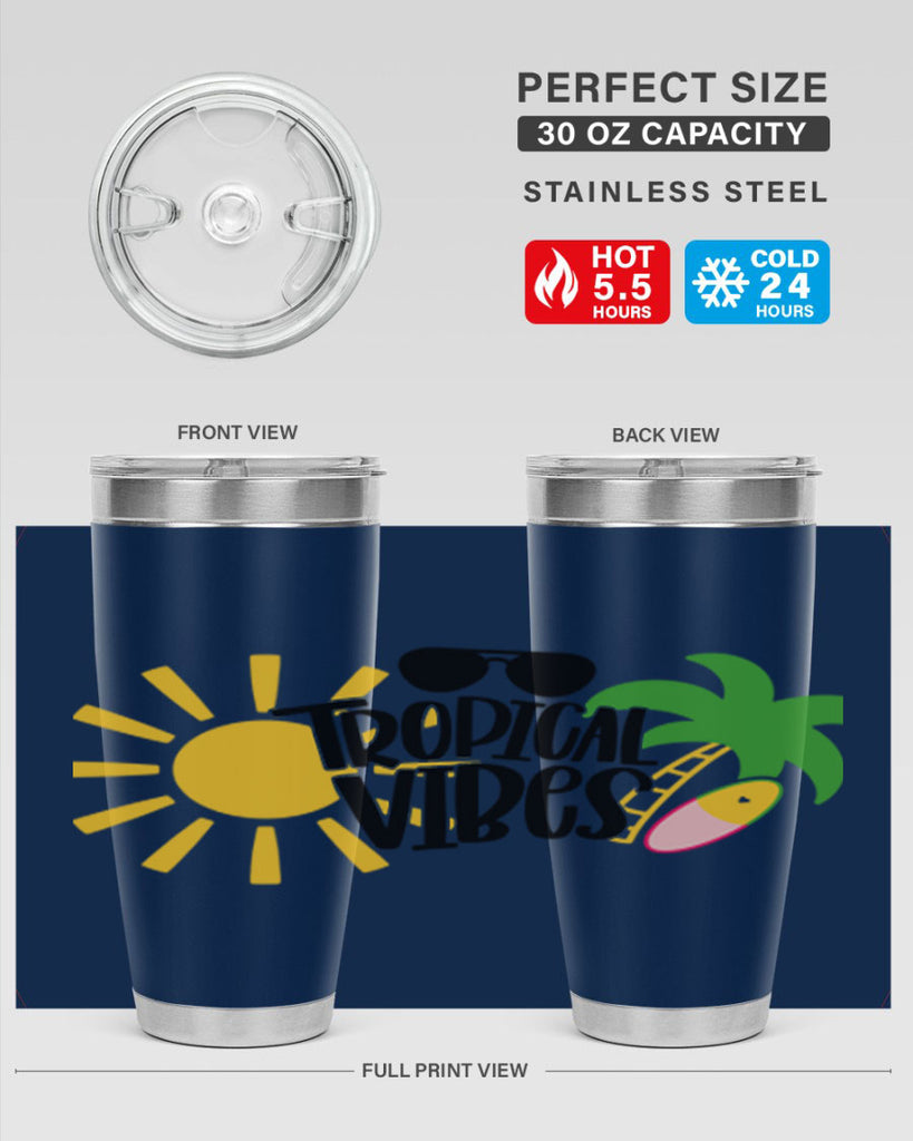 Tropical Vibes Style 9#- summer- Tumbler