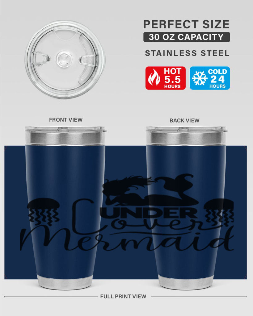 Under Cover Mermaid 642#- mermaid- Tumbler
