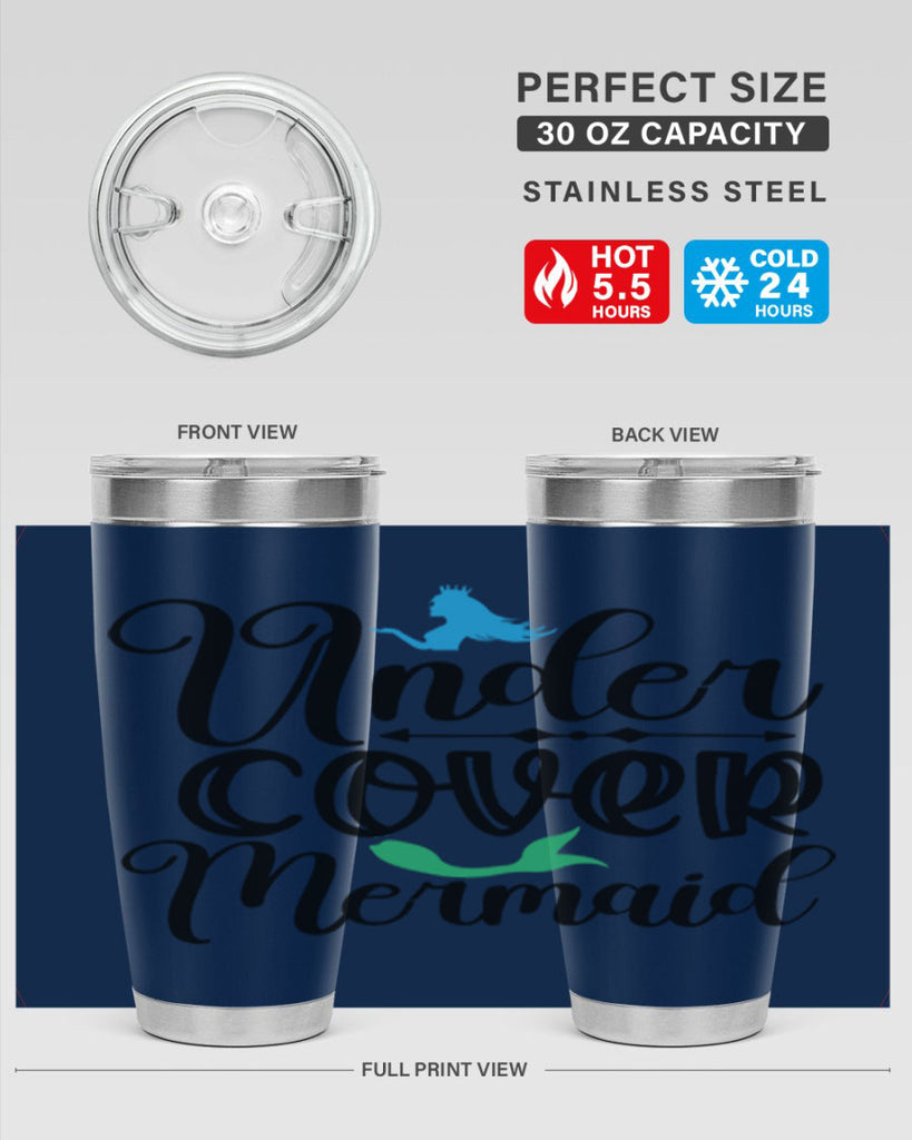 Under Cover Mermaid 651#- mermaid- Tumbler