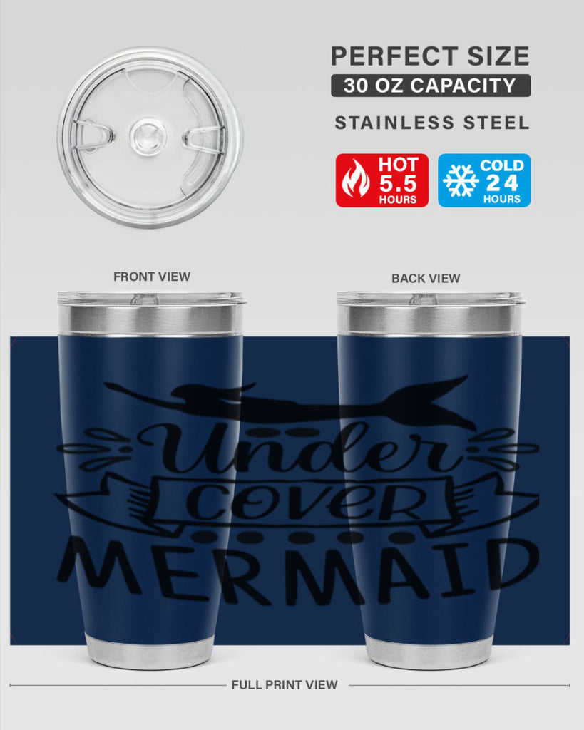 Under cover mermaid 645#- mermaid- Tumbler