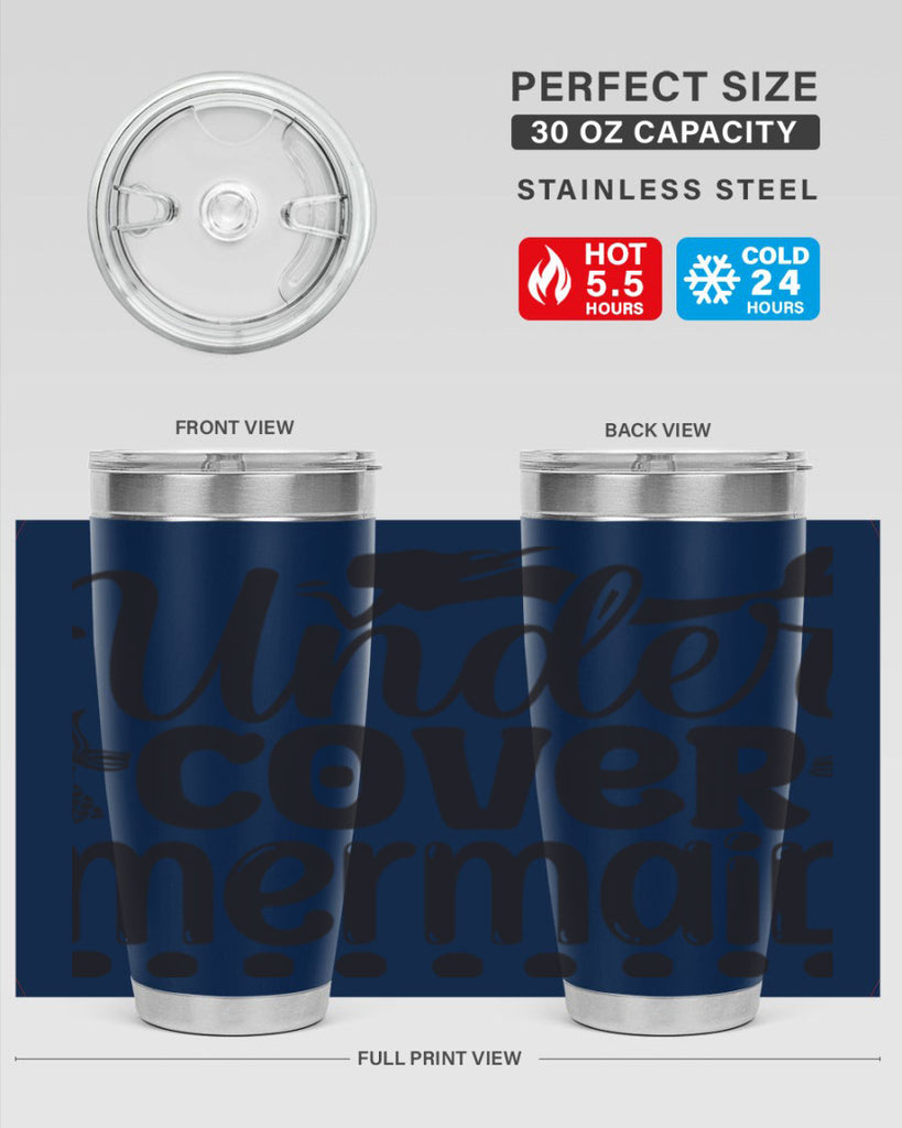 Under cover mermaid 649#- mermaid- Tumbler