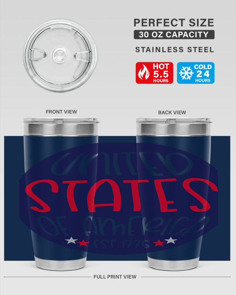 United States Of America Est Style 176#- Fourt Of July- Tumbler