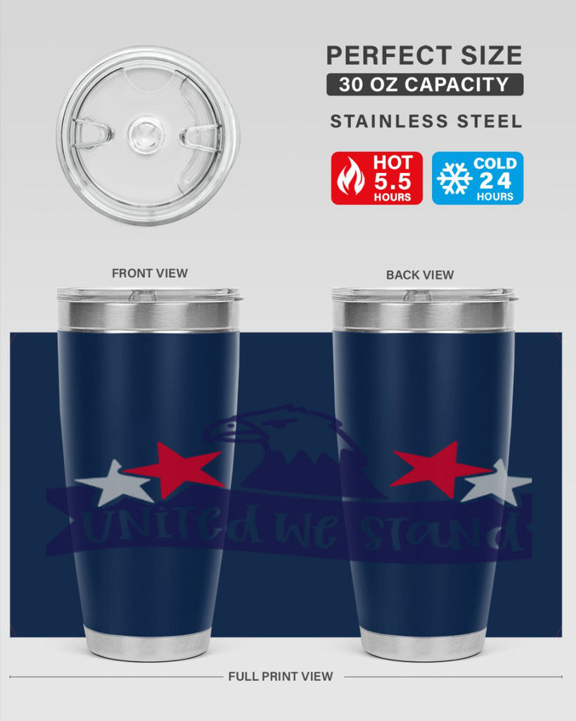 United We Stand Style 178#- Fourt Of July- Tumbler
