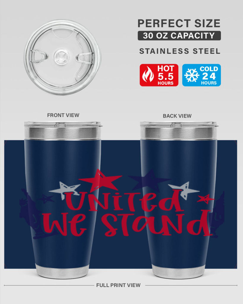 United We Stand Style 179#- Fourt Of July- Tumbler