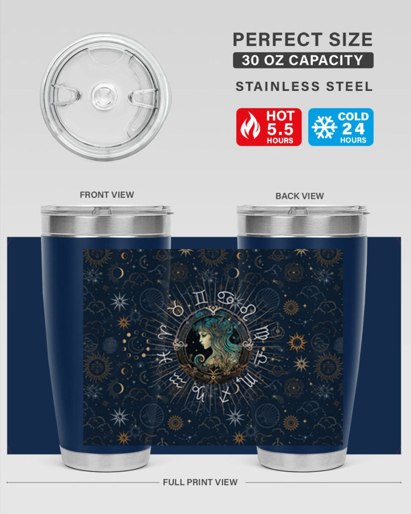 Virgo Straight 529#- zodiac- Tumbler