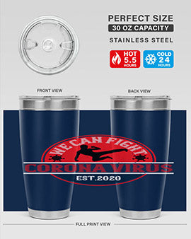 We Can Fight Corona Virus Est Style 11#- corona virus- Tumbler