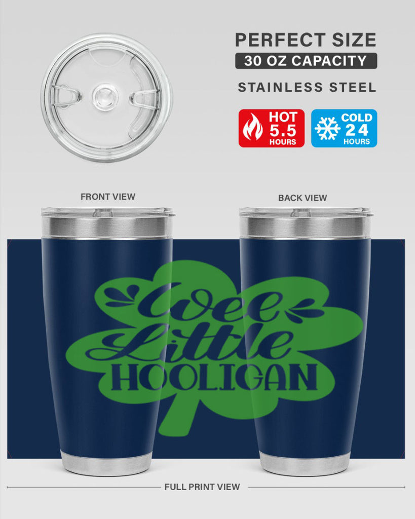 Wee Little Hooligan Style 16#- St Patricks Day- Tumbler