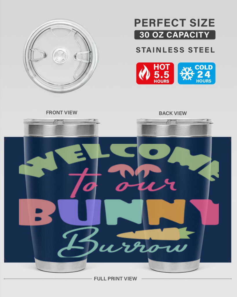 Welcome to our bunny burrow588#- spring- Tumbler