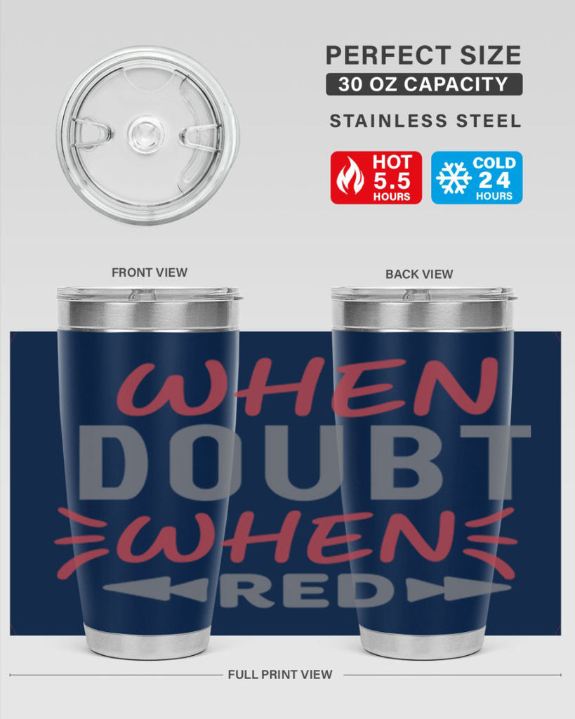 When Doubt Wear Red 154#- fashion- Cotton Tank