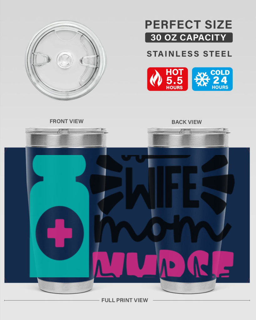Wife Mom Nurse Style Style 10#- nurse- tumbler