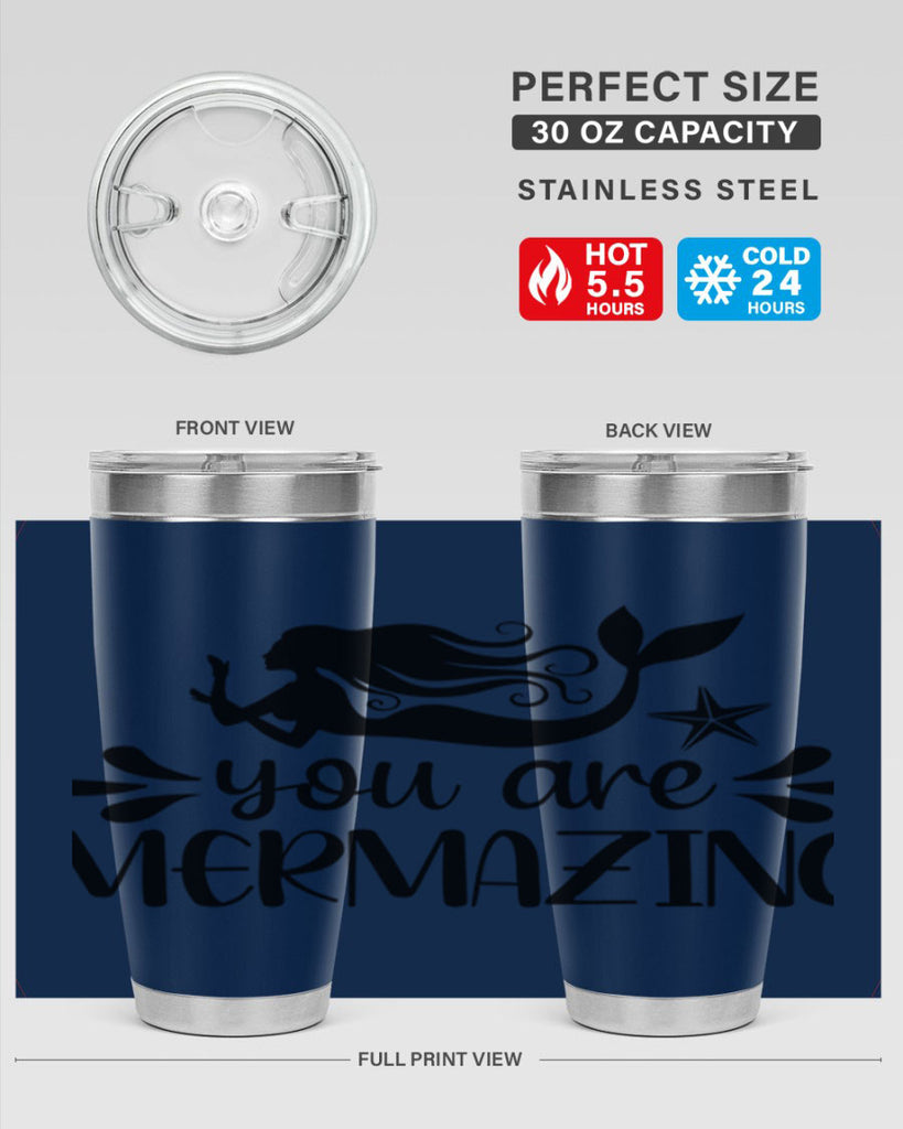 You are mermazing 687#- mermaid- Tumbler
