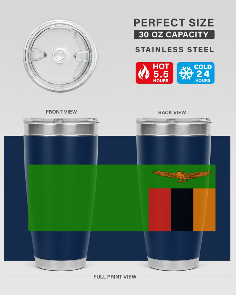 Zambia 2#- world flags- Tumbler