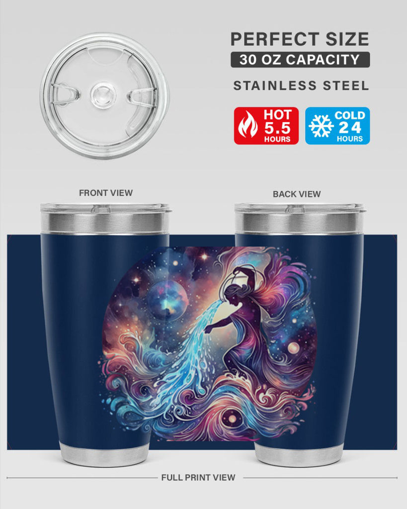 aquarius 79#- zodiac- Tumbler