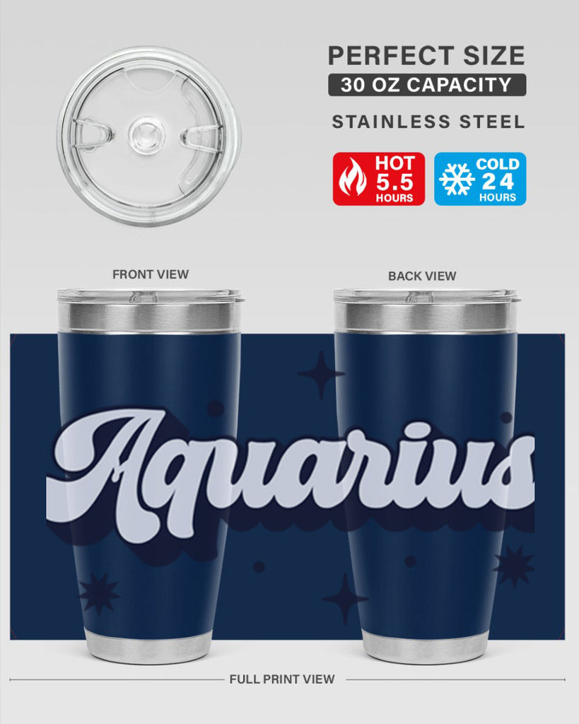 aquarius 82#- zodiac- Tumbler