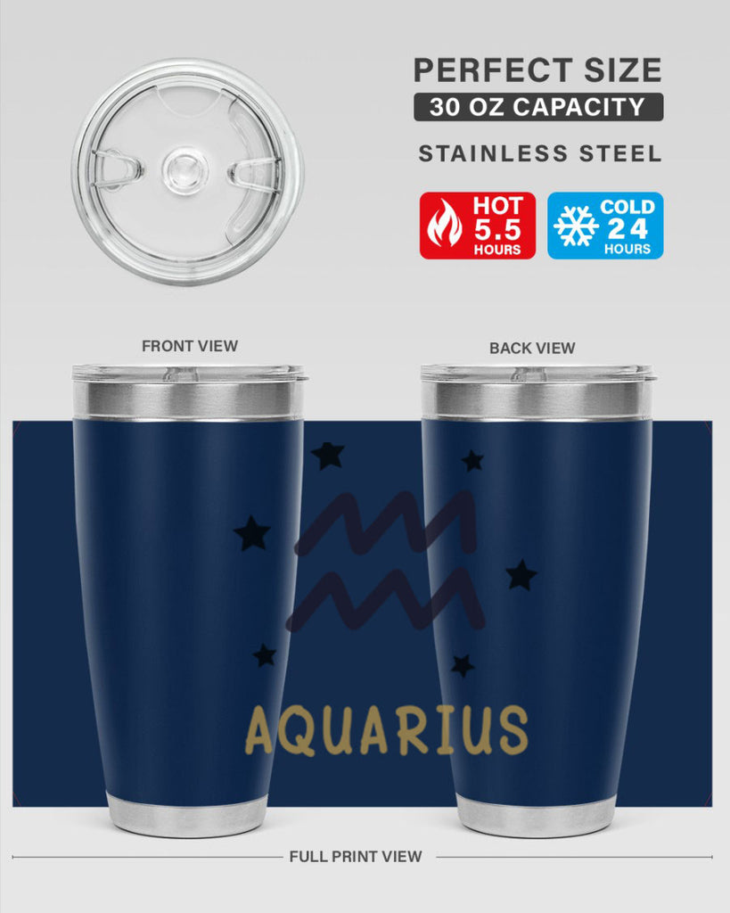 aquarius 83#- zodiac- Tumbler