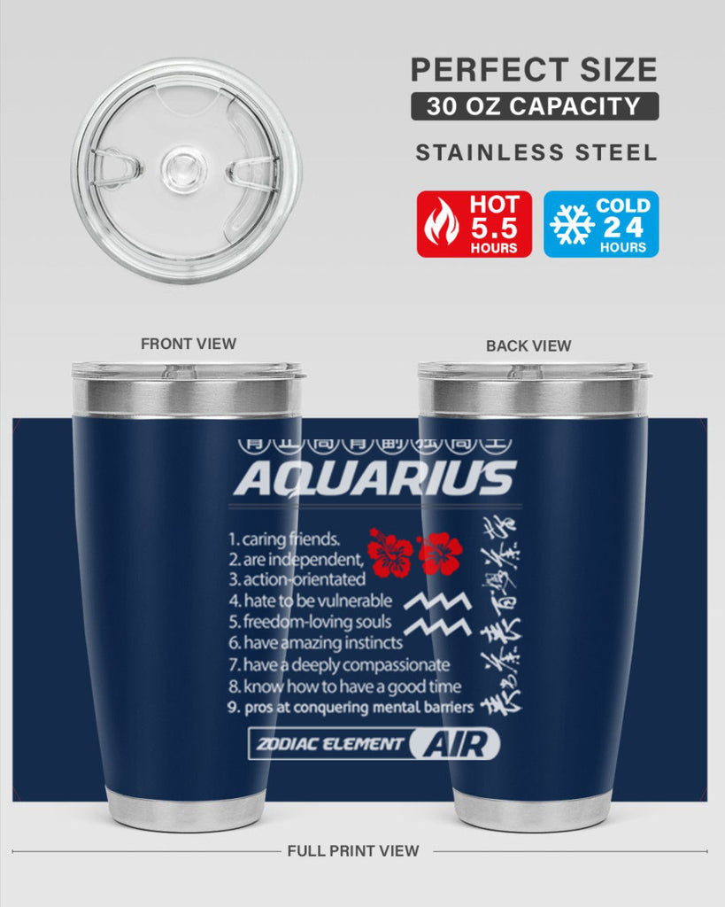 aquarius 85#- zodiac- Tumbler
