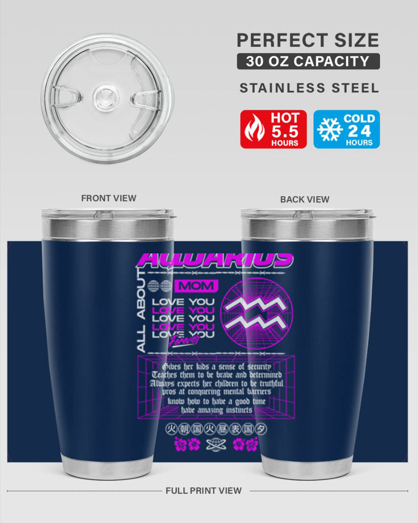 aquarius 86#- zodiac- Tumbler