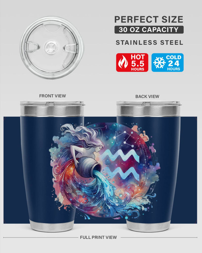 aquarius 90#- zodiac- Tumbler