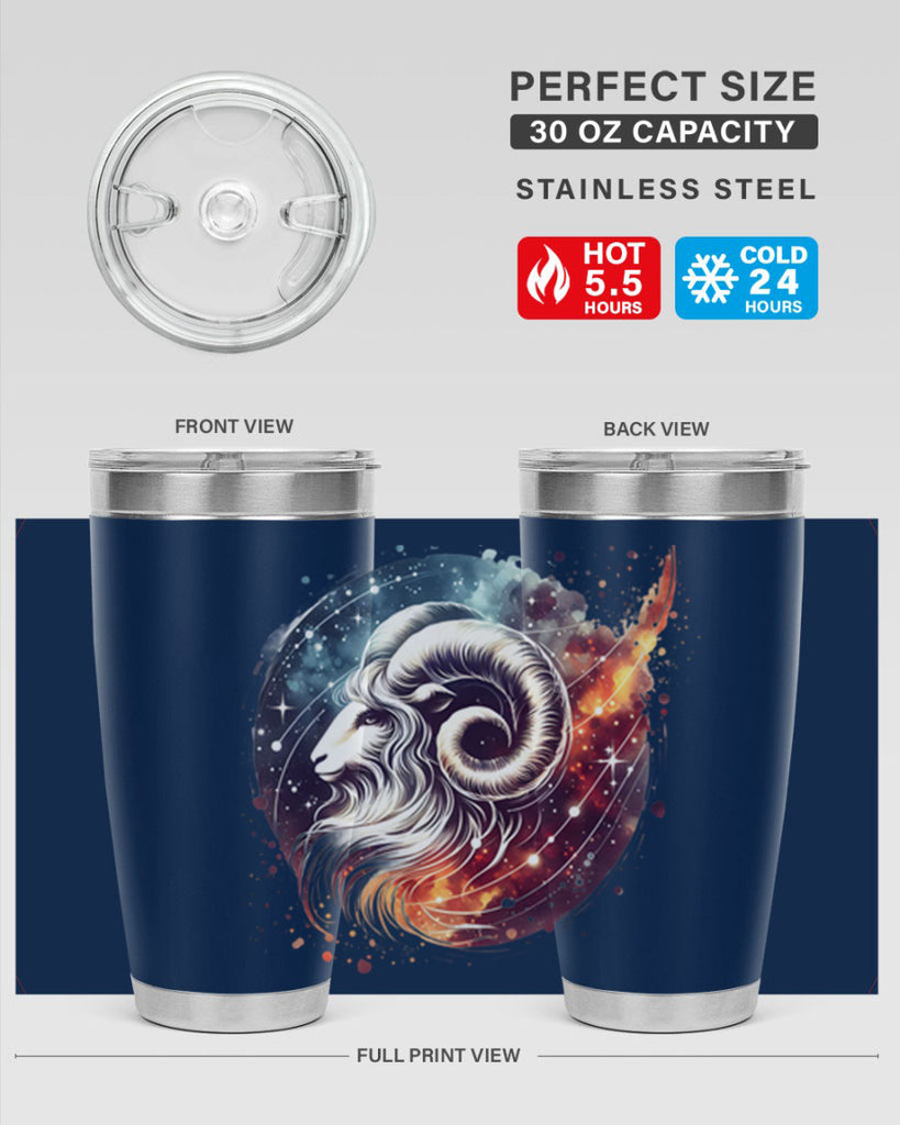 aries 124#- zodiac- Tumbler