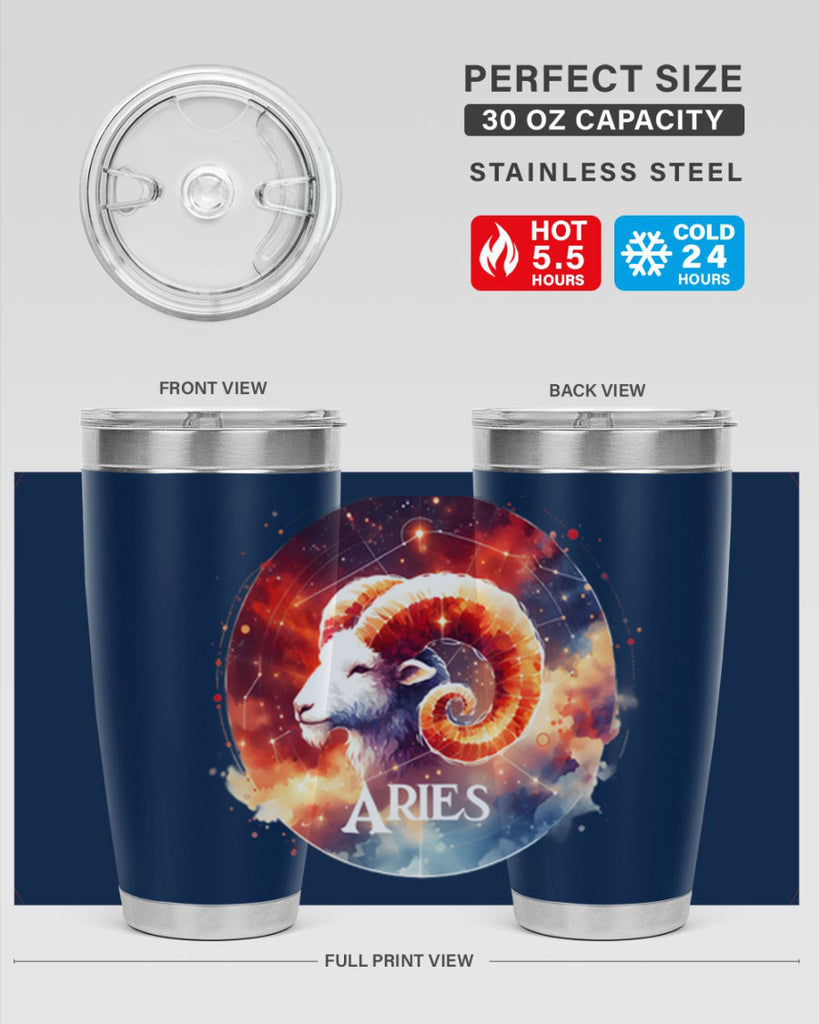 aries 128#- zodiac- Tumbler