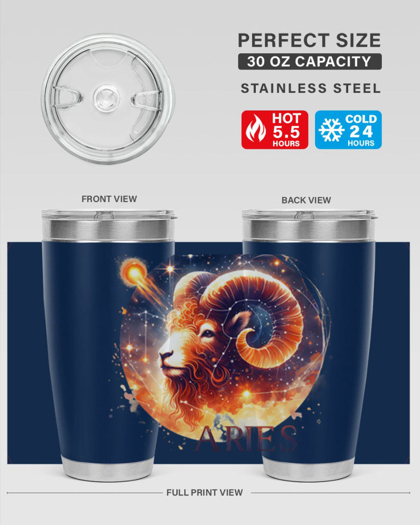 aries 130#- zodiac- Tumbler