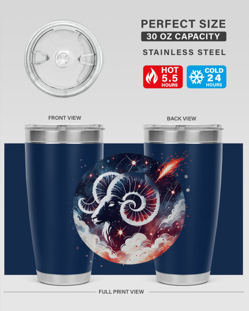 aries 140#- zodiac- Tumbler