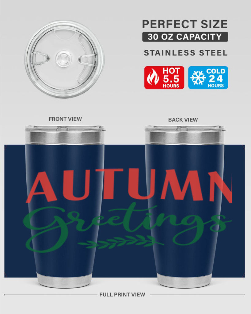 autumn greetings 14#- fall- Tumbler