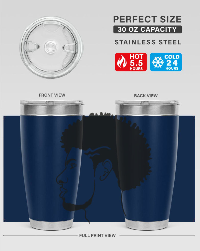 beardman 47#- black men - boys- tumbler