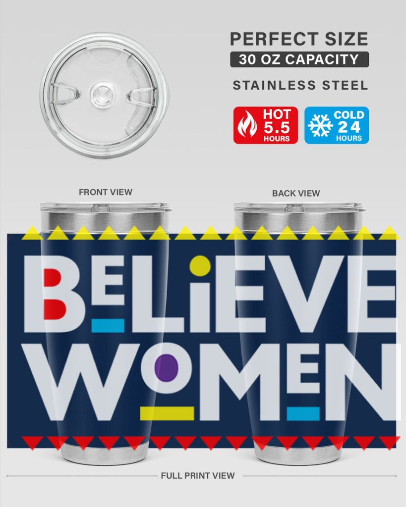 believewomen 254#- black words phrases- Cotton Tank