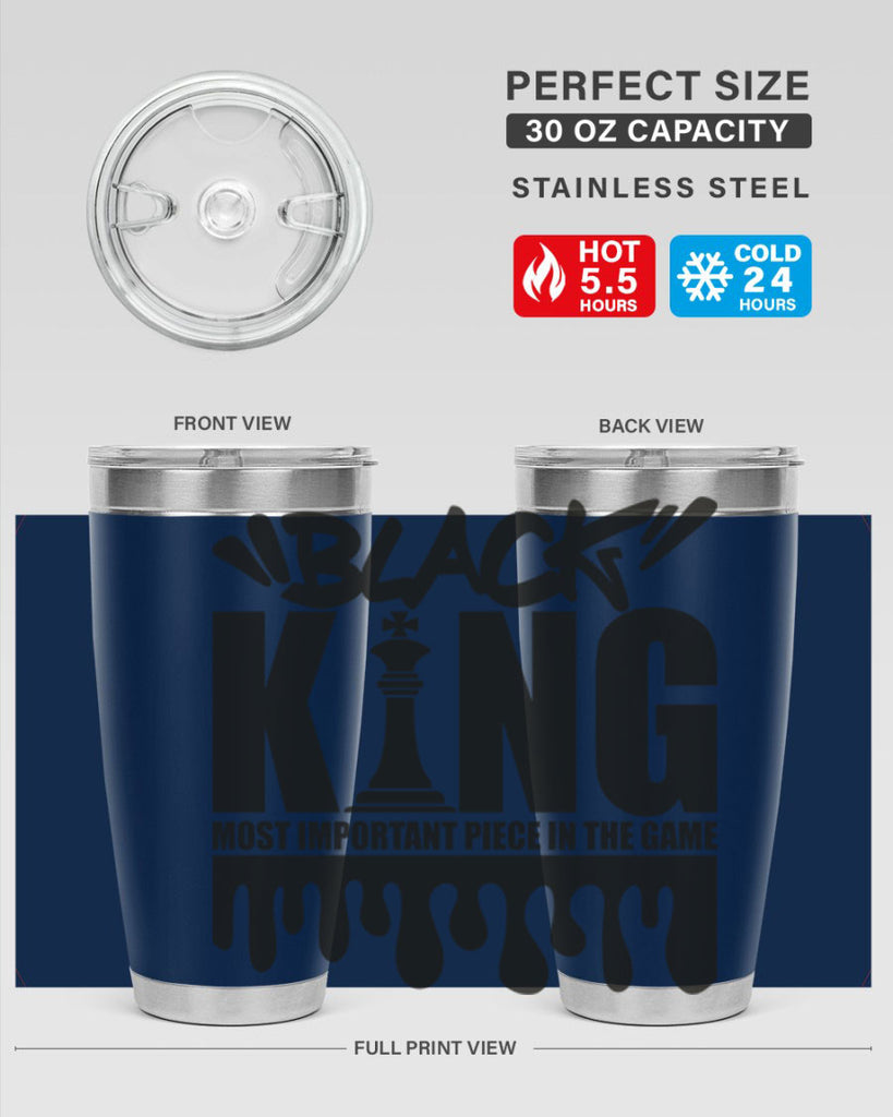 black king 214#- black words phrases- Cotton Tank