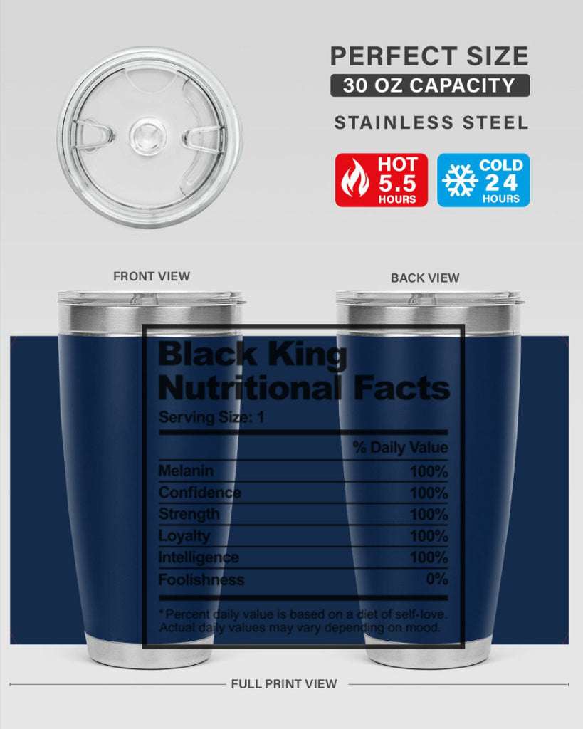 black king nutritional facts 231#- black words phrases- Cotton Tank