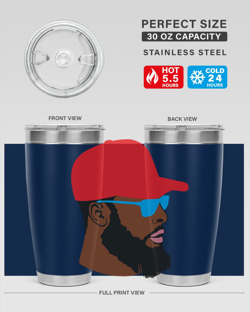 black man style 1#- black men - boys- tumbler