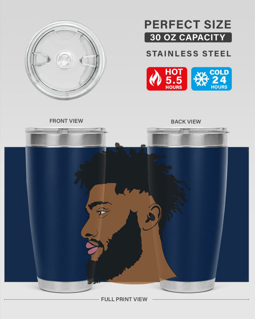 black man style 3#- black men - boys- tumbler