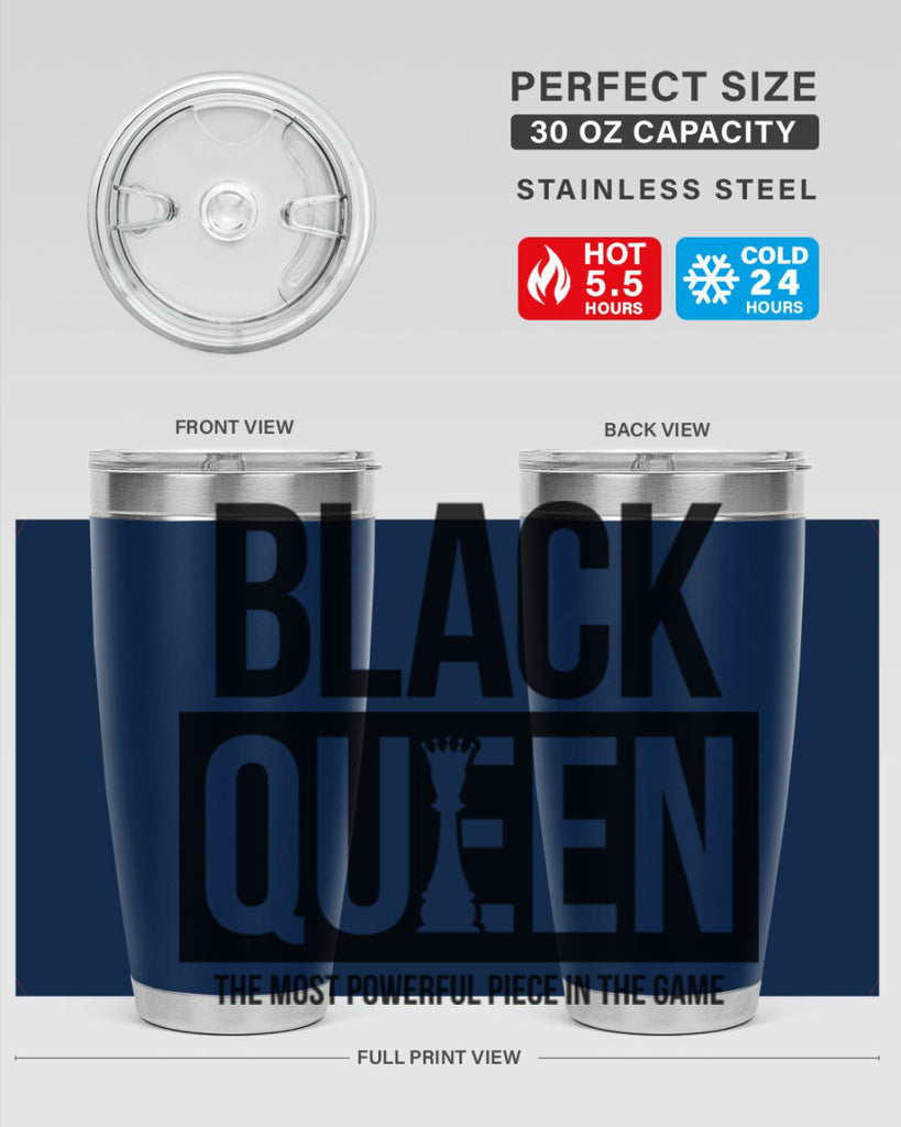 black queen chess 224#- black words phrases- Cotton Tank