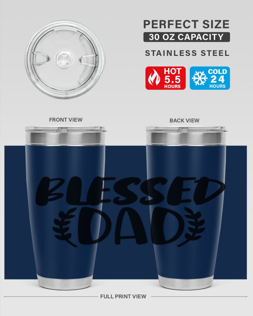 blessed dad 36#- dad- Tumbler
