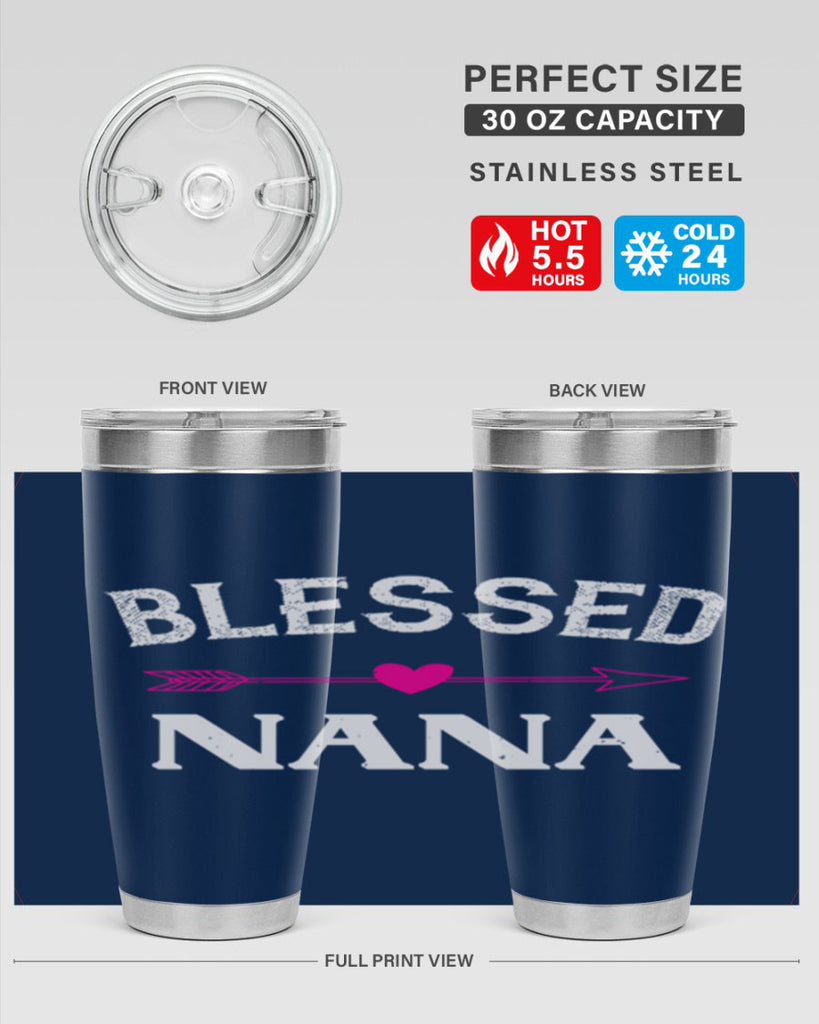 blessed nana 34#- grandma - nana- Tumbler