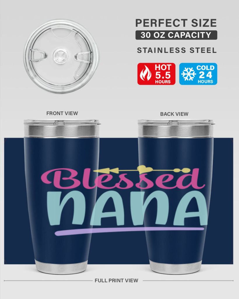 blessed nana 60#- grandma - nana- Tumbler