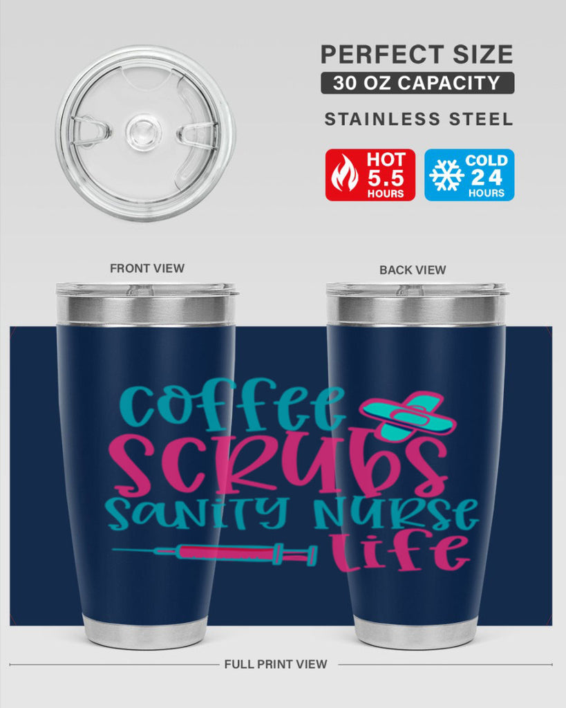coffee scrubs sanity nurse life Style 390#- nurse- tumbler