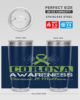 corona awareness because it matters Style 26#- corona virus- Tumbler