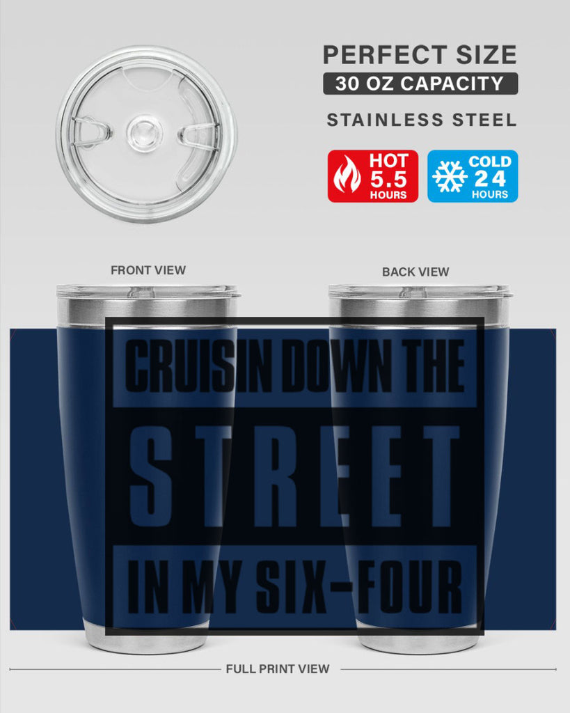 cruisin down the street 181#- black words phrases- Cotton Tank
