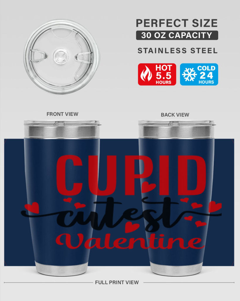 cupid cutest valentine 80#- valentines day- Tumbler