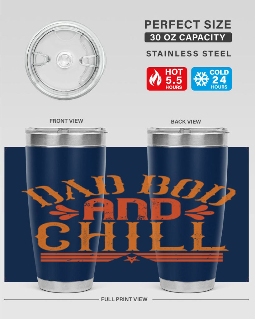 dad bod and chill 118#- fathers day- Tumbler